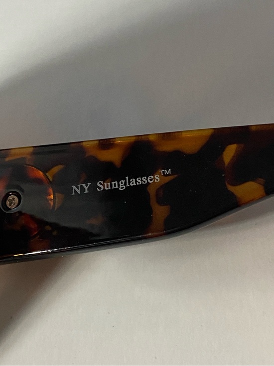 NY Tortoiseshell Shield Sunglasses with 
Gold Lion Head Medallion Accent main image 7